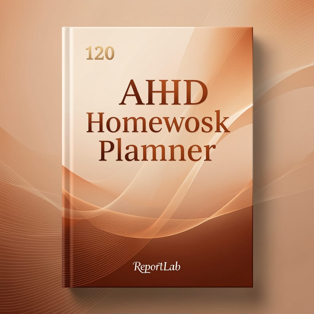 ADHD Homework Planner PDF using