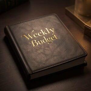 Weekly Budget Notebook PDF: A Year-Long Undated Spending & Savings Tracker